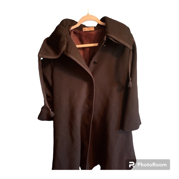 ❄️VINTAGE JOHN ANTHONY PRET WOOL TRENCH COAT❄️ - Picture 3 of 5